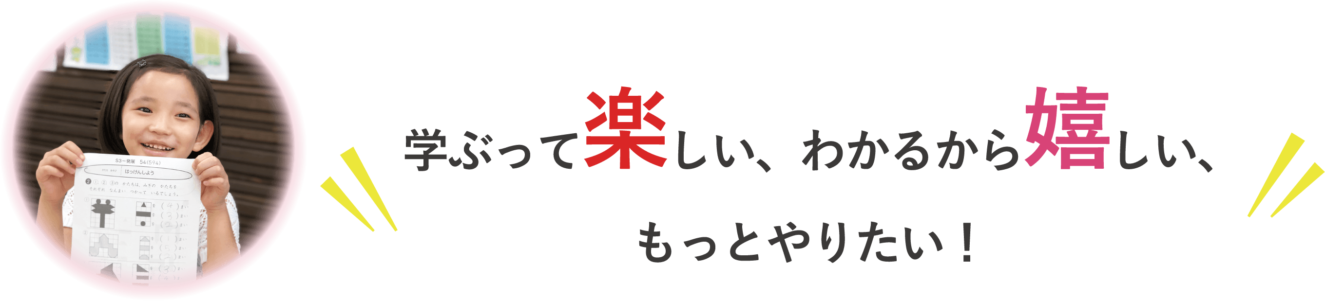 学ぶって楽しい、わかるから嬉しい